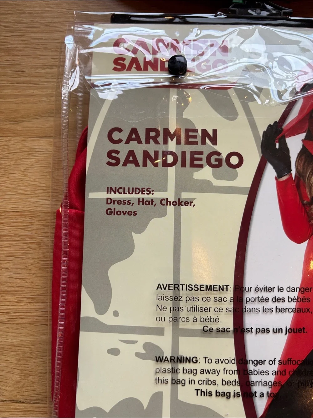 Spirit Carmen Sandiego Halloween Costume/Dress Up Child Large 12-14 RARE